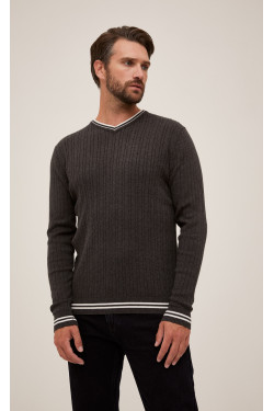 Пуловер F021-15-2101 d.grey